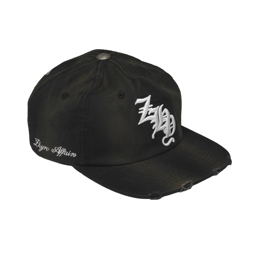 ZHY Baseball Cap in Sunfaded Black