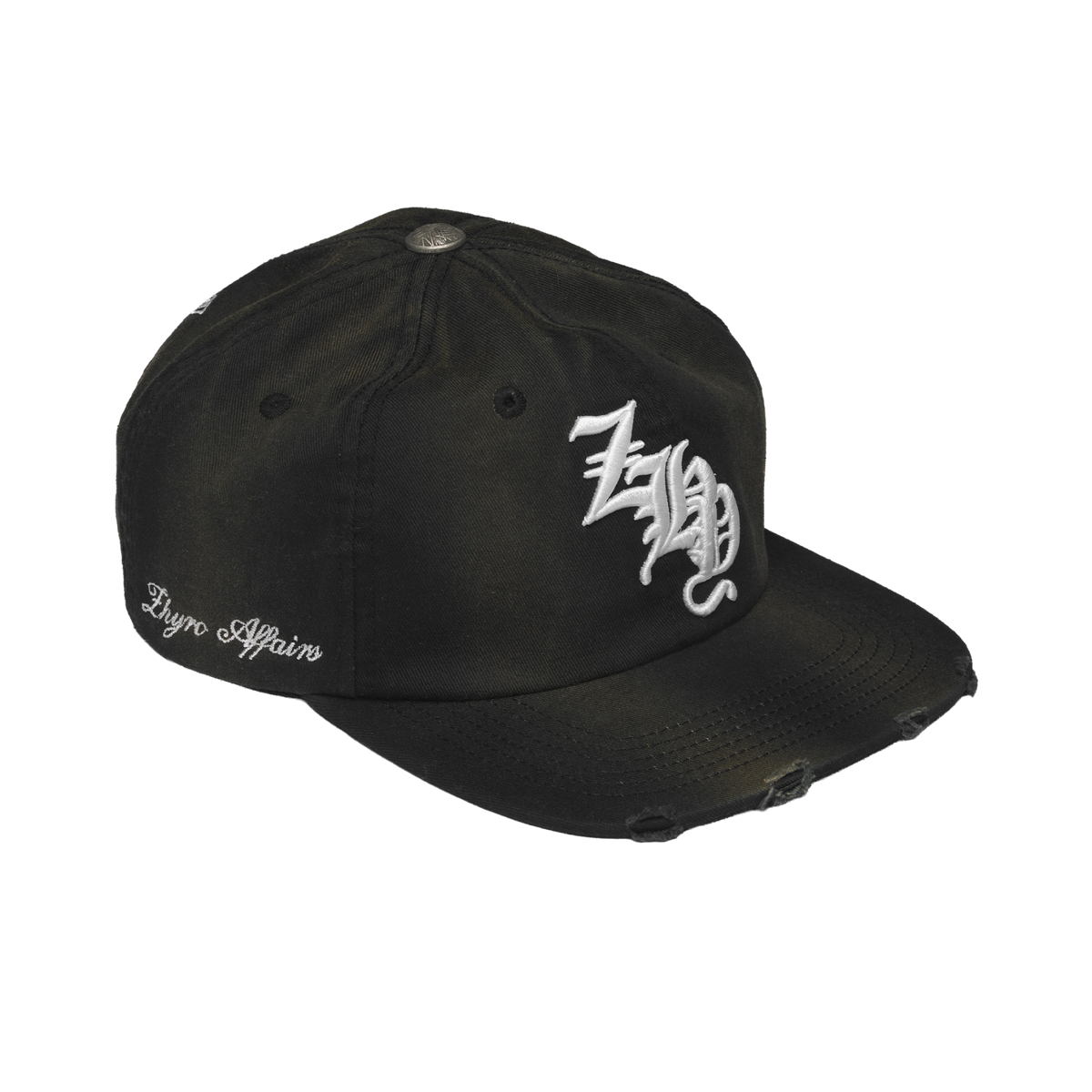 ZHY Baseball Cap in Sunfaded Black